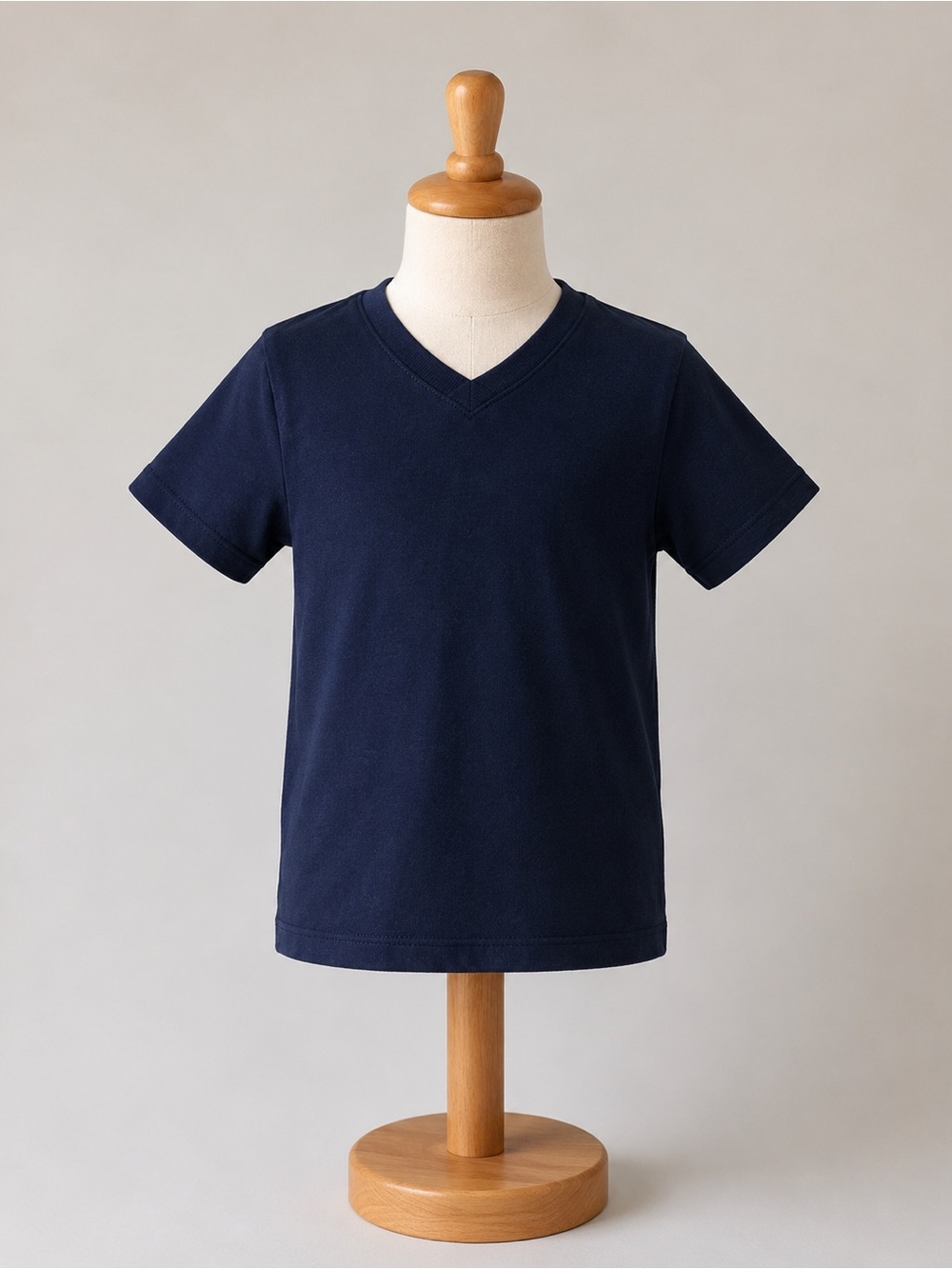 J CREW Boys navy blue v-neck everyday t-shirt sz 4